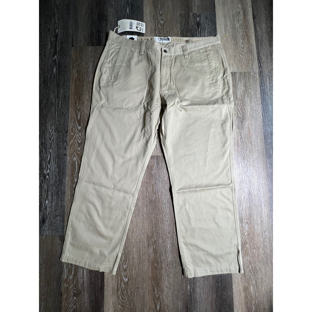 Mountain Khakis Teton Twill Pants Mens 44x30 Sand Relaxed Fit Cotton Chino